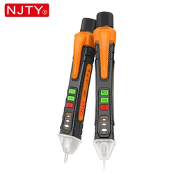 NJTY T02A Voltage Detector Electrical Pen AC Voltage Tester Smart Breakpoint Finder 12-1000V Non-Contact T02B Voice Broadcast