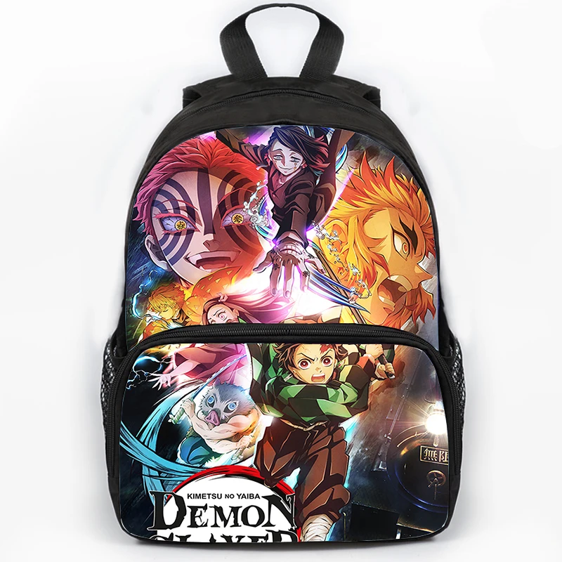 

Demon Slayer Anime Schoolbag Mochila Primary Middle Students Backpack Kids Waterproof Bookbags Harajuku Women Men Laptop Bagpack