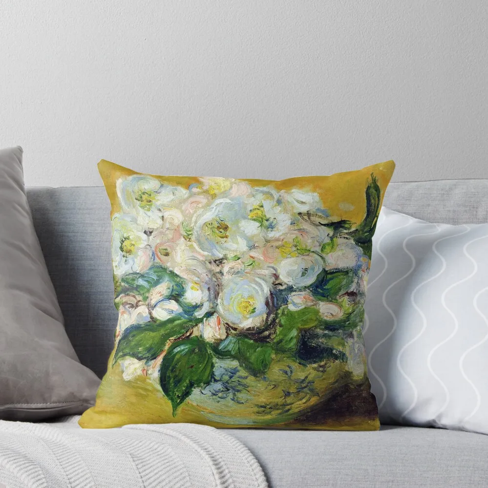 

Claude Monet Christmas Roses 1883 Throw Pillow Christmas Covers For Cushions Luxury Pillow Case Cushion Covers For Living Room