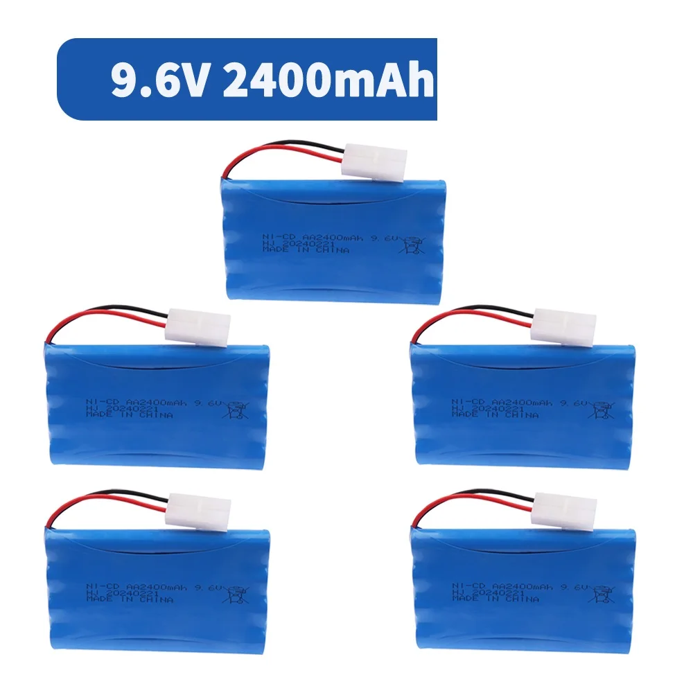 Ni-CD 9.6V 2400mah Battery For Rc toys Car Tank Train Robot Boat Gun Spare Parts AA 9.6 V 1000 mah upgrade Rechargeable Battery