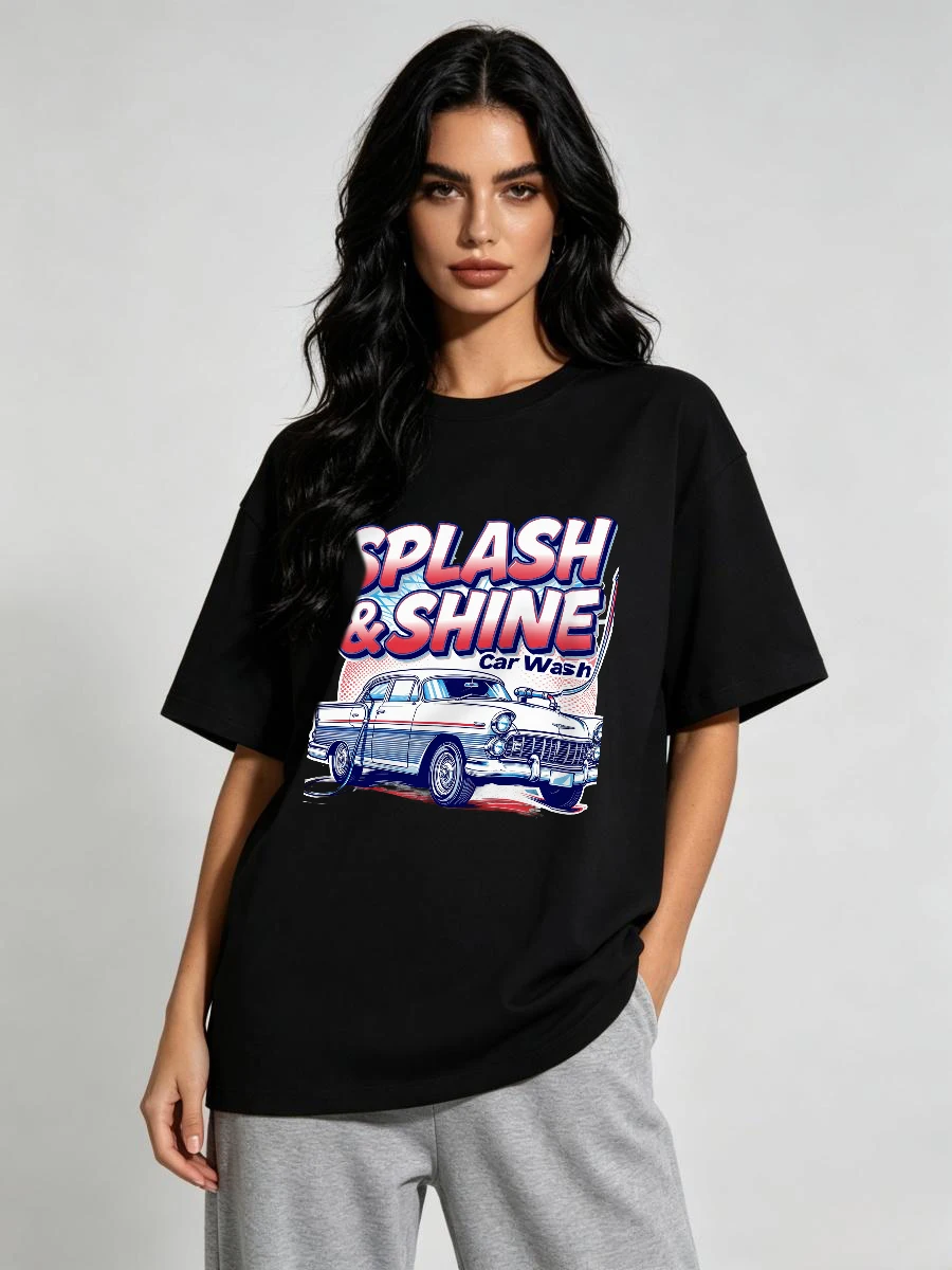 Camisetas de Algodón Orgánico para Mujer, Estilo Camisero, para Exteriores, con Cuello, de Productos Locales, Alimentos Naturales y Saludables, Nutrición Sostenible, Tejido Grueso