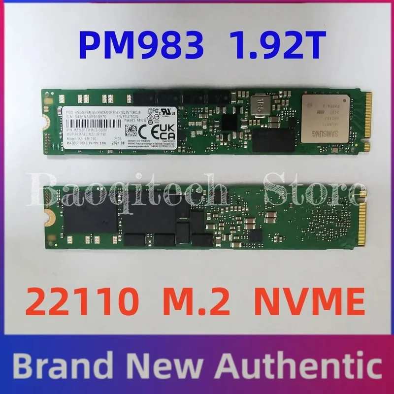 New  original PM983 M.2 Nvme 22110  1.88TB 1.92T 3.84T PCIE Enterprise Internal Solid State Drives Server For Desktop