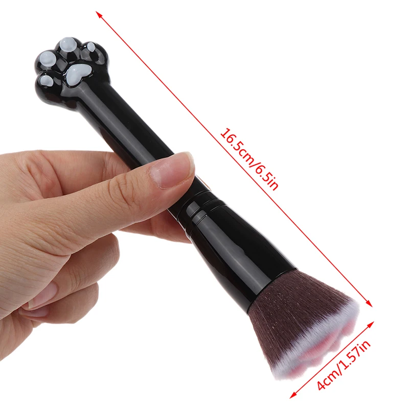 1PC Cat Claw-Shaped Makeup Brush - Multi-Purpose Tool for Eyeshadow, Powder & Foundation view 6