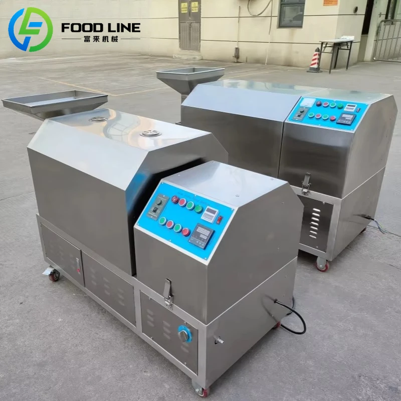 Customized Commercial High Output Gas Peanut Roaster Pistachio Nuts Hazelnut Roasting Oven Electromagnetic Nut Roasting Machine