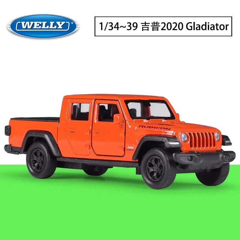 

Коллекция 2020 года, Jeep Gladiator 1:36, литая Игрушечная машина, внедорожник, металлическая модель внедорожника, автомобиль из сплава, подарок для детей