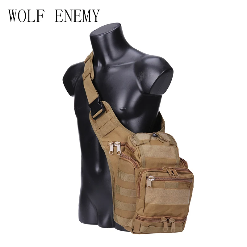 Large Hunting Sling Backpack EDC Tactical Shoulder Bag Molle  Chest Pack Waterproof Outdoor Camping Trekking Camera Pack