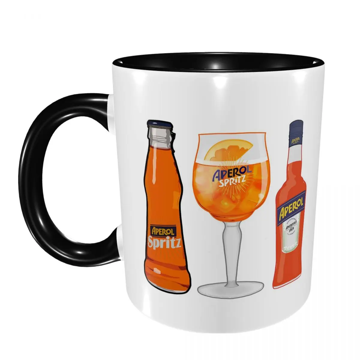 

Aperol Lov Mug Funny Ceramic Coffee Cups Tea Mugs Milk Cup Drinkware Gift for Friends