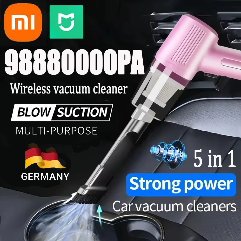 Xiaomi Wireless Car Vacuum Cleaner Multifunctional Portable 988800000 High-power Suction And Blowing Dual-use For Dry And Wet