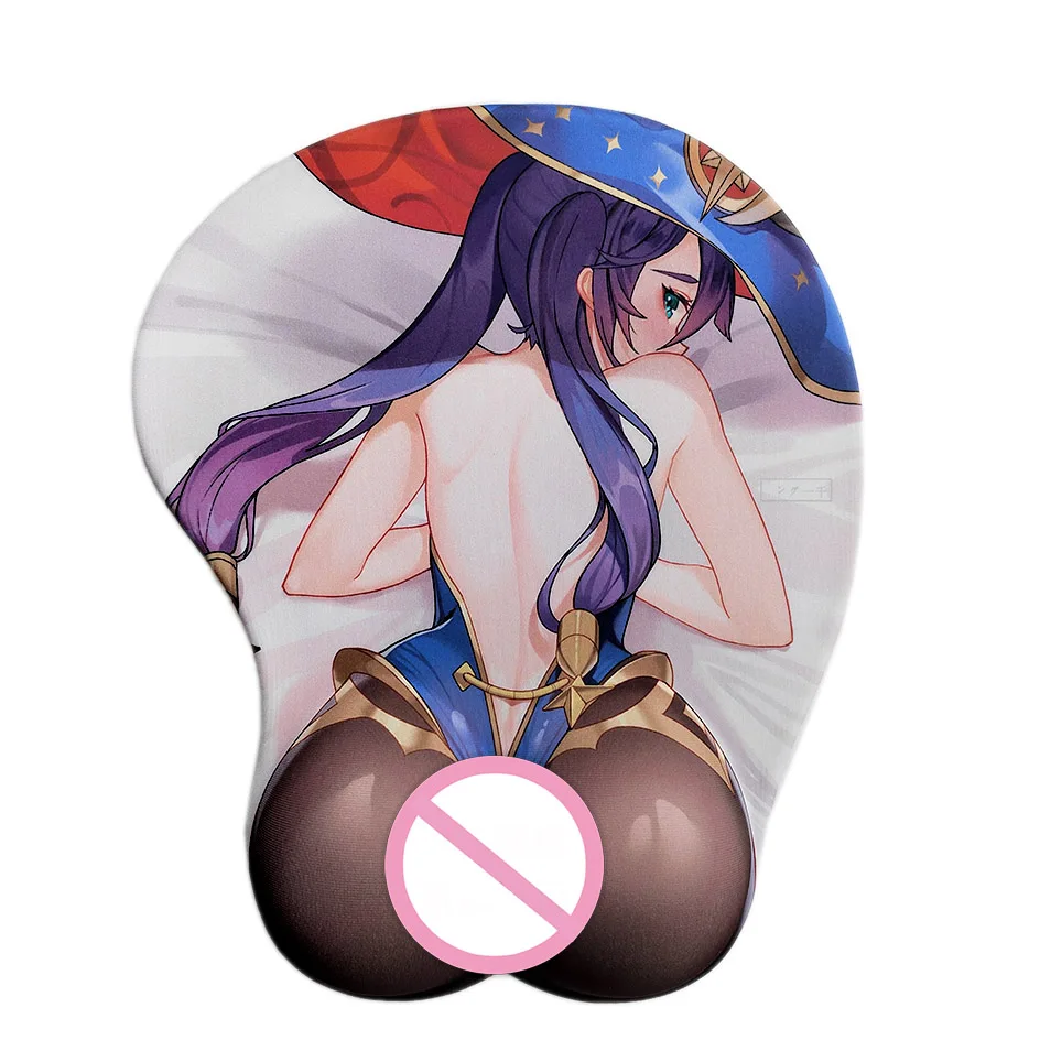 

Genshin Impact nilou ganyu mona Rem sexy ass mousepad with wrist rest 3D big butt anime kawaii desk pad gaming Big Ass mouse pad