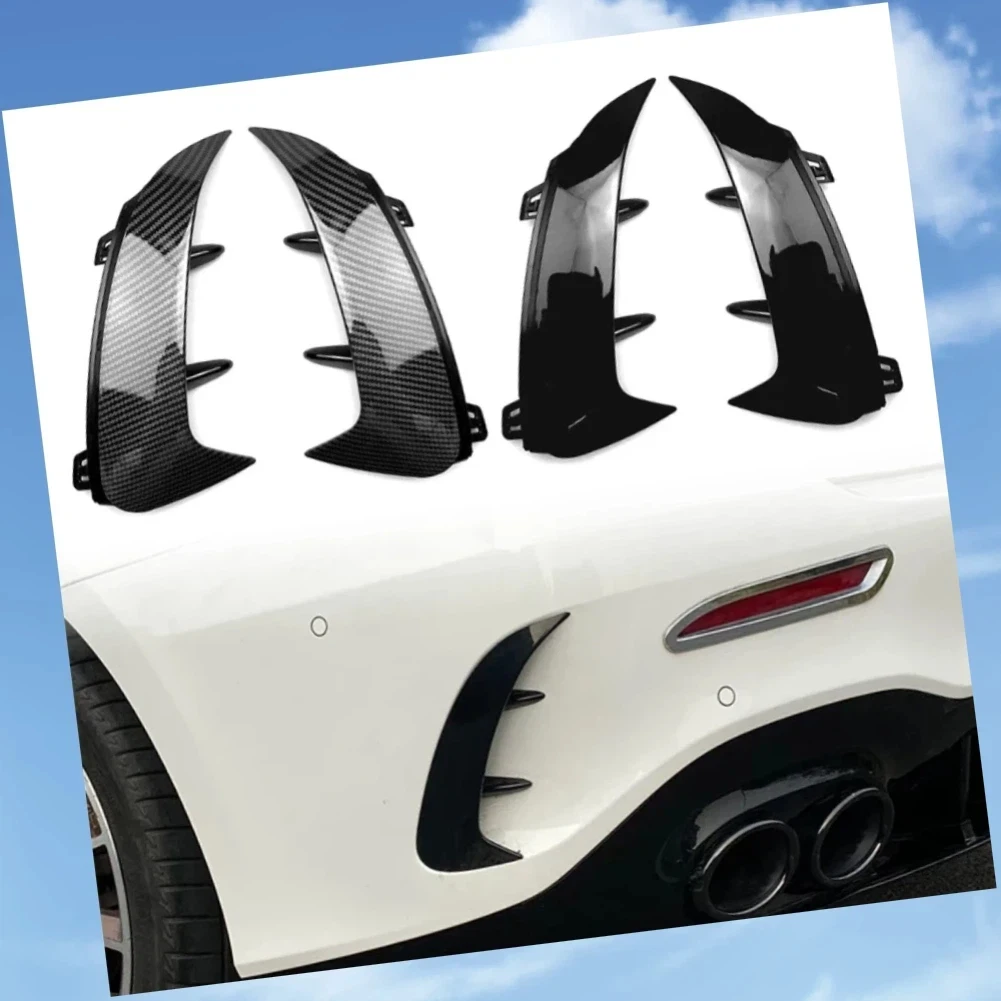 

2Pcs Rear Bumper Splitter Spoiler Canard Air Vent For Mercedes Benz V177 W177 A-Class A200 A220 A35 2018 2018-2021 2022 2022