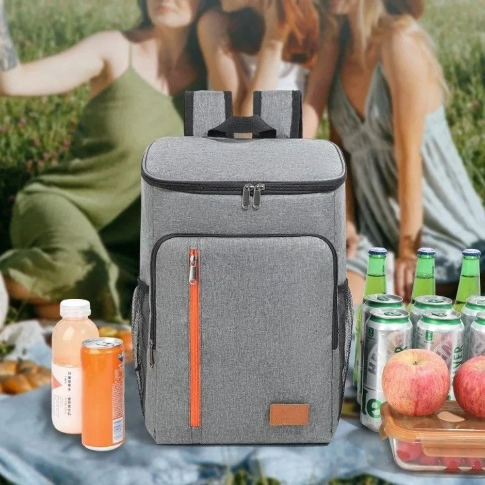 

Insulated Insulated Backpack Oxford Thickened Portable Thermal Lunch Bag Fashion Double Shoulder Large Capacity Cooler Bag