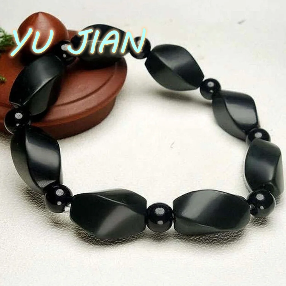 Natural Sapphire Hetian Jade Bracelet Gift Emerald Bangle Dragon Scale Handring Genuine Jade Beads Chain Exquisite Jewelry