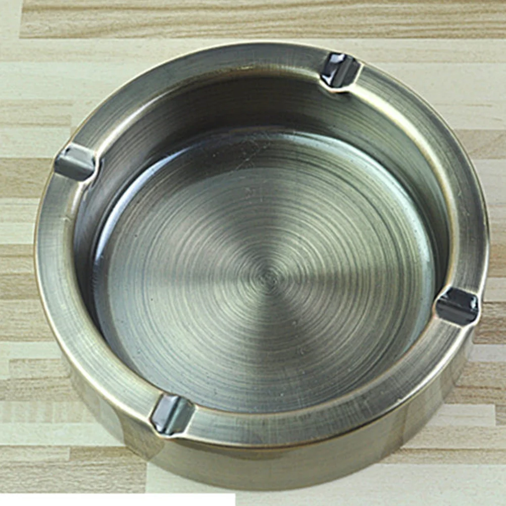 Stainless Steel Ashtray Creative Thickened Anti Fall Ashtray Smoking Ashtray For Car Home Ashtray Holder