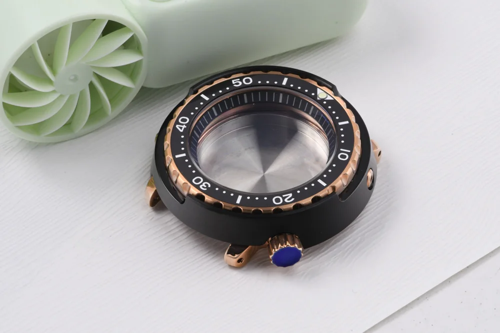 47mm Leuchtendes Uhrengehäuse 4,2 Uhr Edelstahl Saphirglas Taucheruhr für NH35/NH36 Automatikwerk – Detail 8