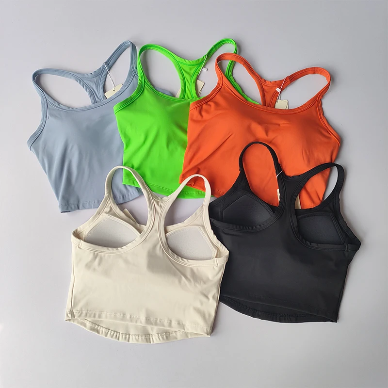 Integrated Back Yoga Underwear Female Professional Pilates Training Sports Bra Running Fitness Camisole Vest