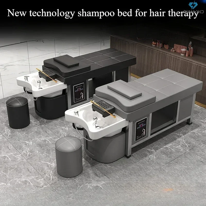 High-Grade Ceramic Basin Head Therapy Shampoo Bed - Thai Style, Dedicated for Barber Shop, Hair Salon & Beauty Salon