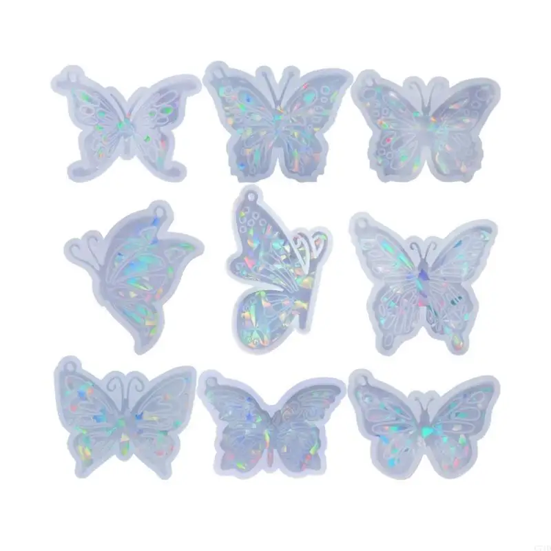 Colorful Resin Mold Silicone,Earrings Resin Mold,Pendant Mold for DIY Jewelry Making Silicone Keychain Mold