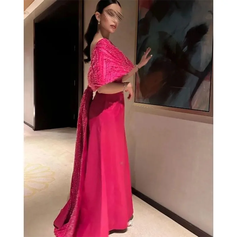Elegant Mermaid Evening Dress Women 2-Piece Backless Gorgeous Formal Occasion Dresses Saudi Arabia Prom Dress 2024 New