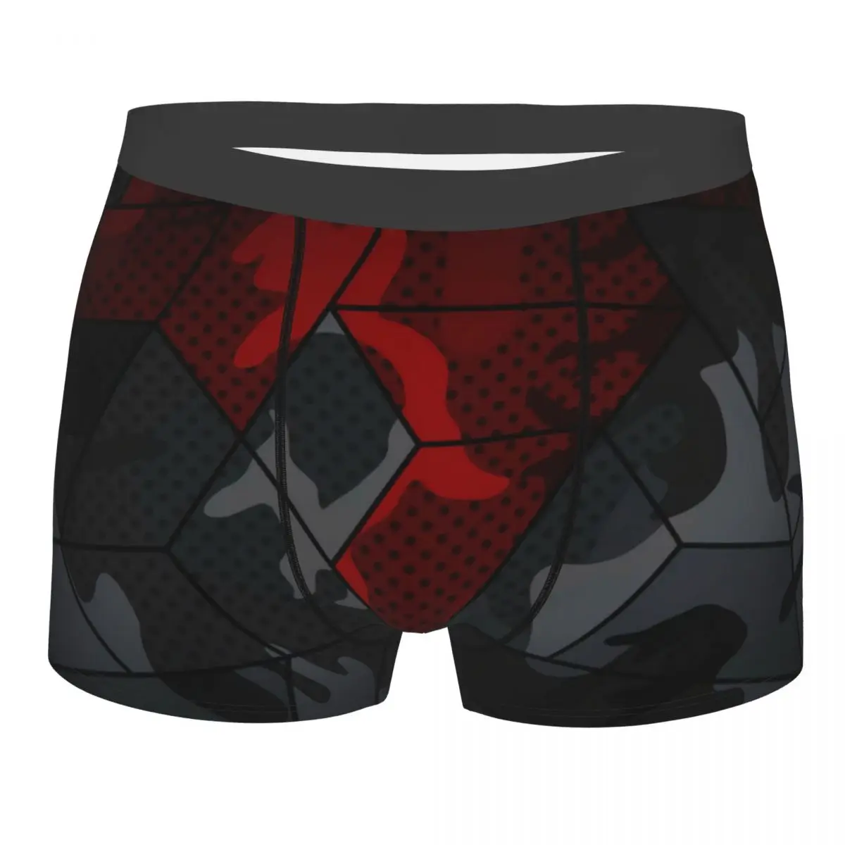 Street Arts Underpants Cotton Panties Man Underwear Sexy Camo Black Red Geometry Shorts Briefs