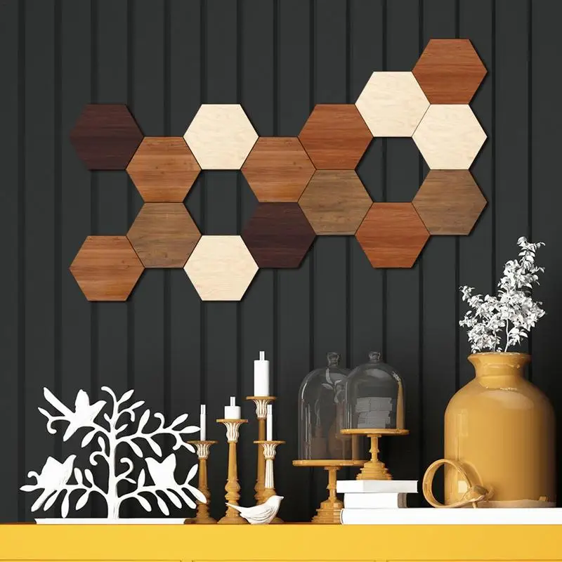 Autocollant mural hexagonal, papier peint de fond moderne, peintures murales, décalcomanies d'art bricolage pour meubles, salon et salle à manger, porte de bureaux