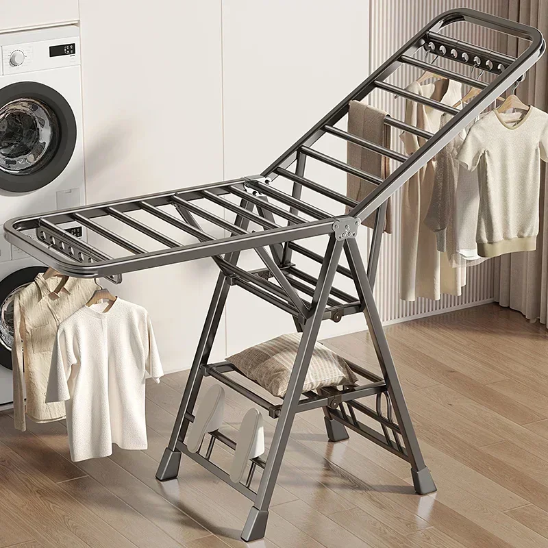 Folding drying rack Floor-to-ceiling household bedroom Balcony drying rack