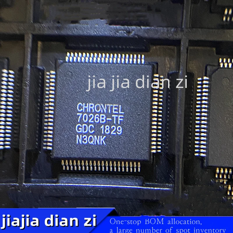 1 buah/lot 7026B-TF 7026B QFP ic chip dalam prosesor output Video stok