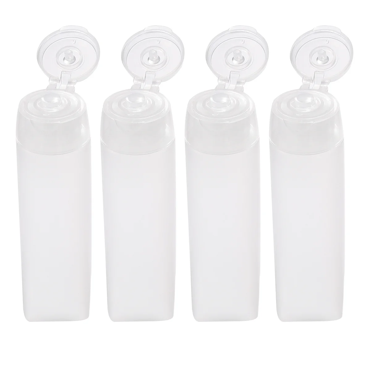 4Pcs 30Ml Empty Squeeze Bottles Reusable Leakproof Portable Storage Containers for Travel Lotion Essential Oil