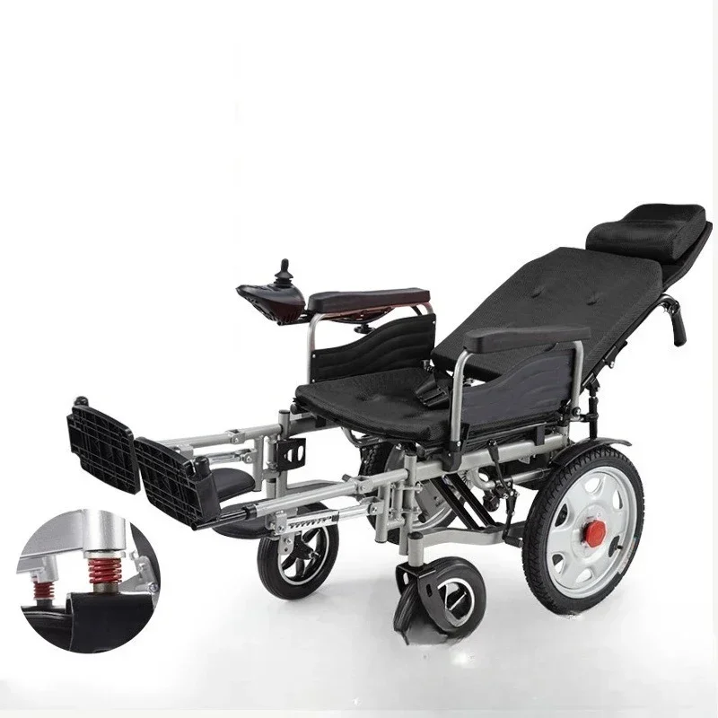 Folding lightweight disabled intelligent scooter wheelchair for the elderly