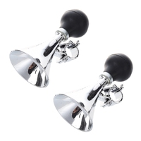 2X Black Rubber Bulb 21Mm Dia Handlebar Bike Bicycle Air Horn Bugle Trumpet