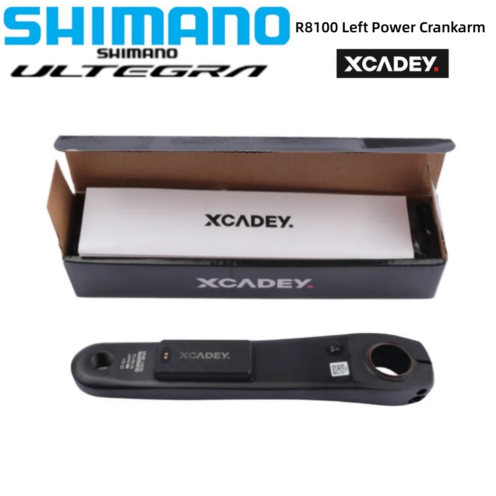 Shimano ULTEGRA R8100 Left Crankarm With XCADEY Power Meter 12 Speed 170mm/172.5mm For Road Bike Bluetooth Bike Parts Original