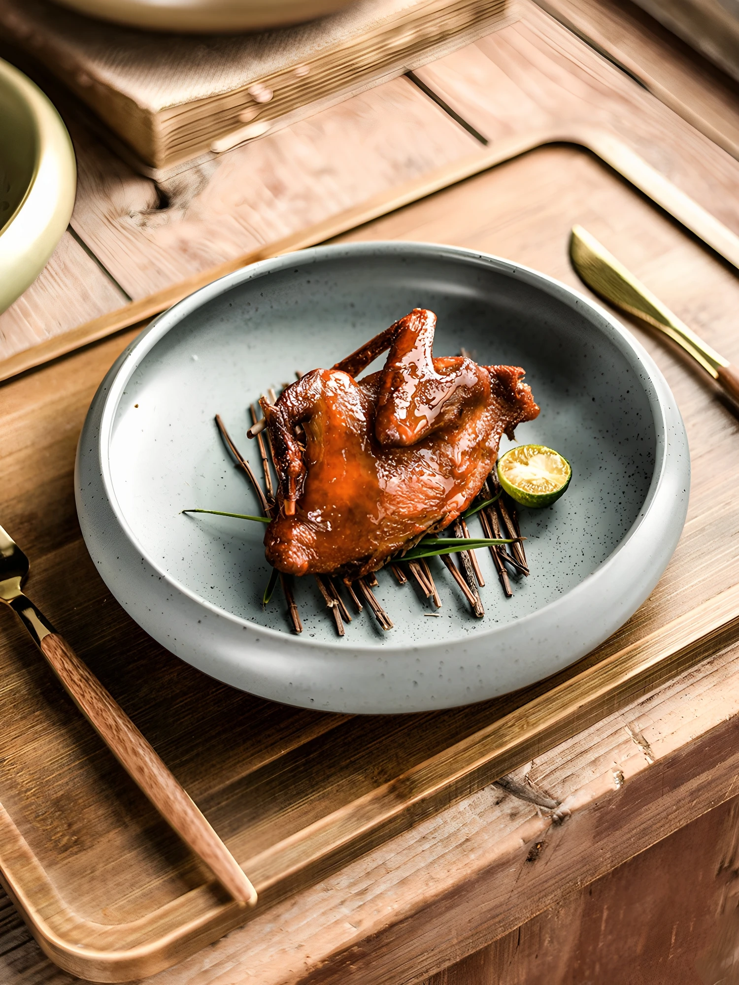 

Новинка 2025 Ins Sle, посуда для стейка, обеденная тарелка в стиле вестерн, красивая тарелка для салата Deep Di Cerc, круглая ручная работа Di