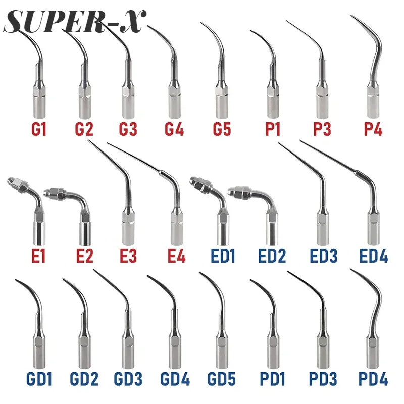 SUPER-X 1 Pcs Dental Ultrasonic Tooth Cleaning Machine Cutter Head Scaling Periodontics Endodontics Tools Accessories