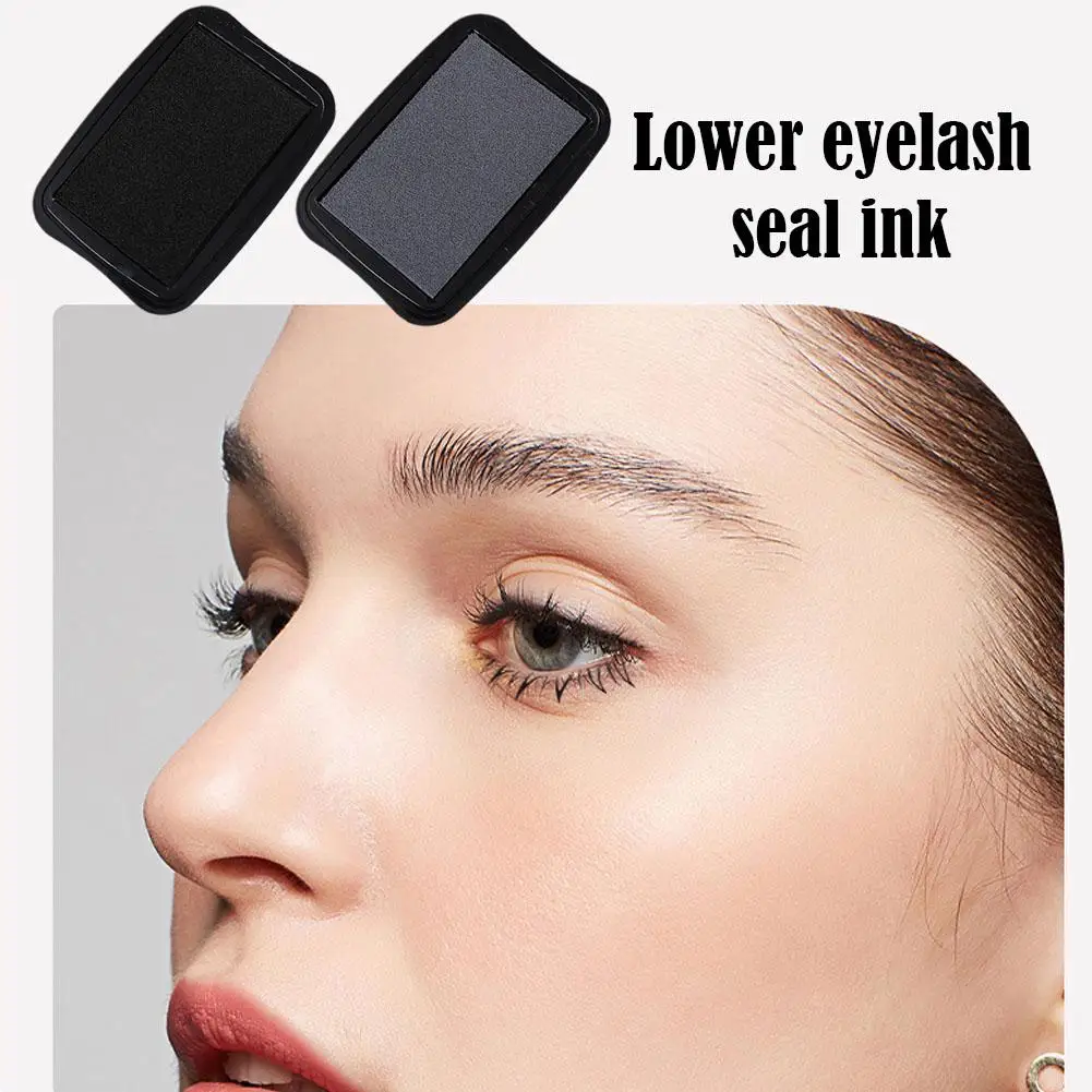 DIY Lower Lashes Extension Seal Ink Stamp False Eyelashes Applicator Makeup Tool For Beginner Natural Simulation Mascara St I7B7