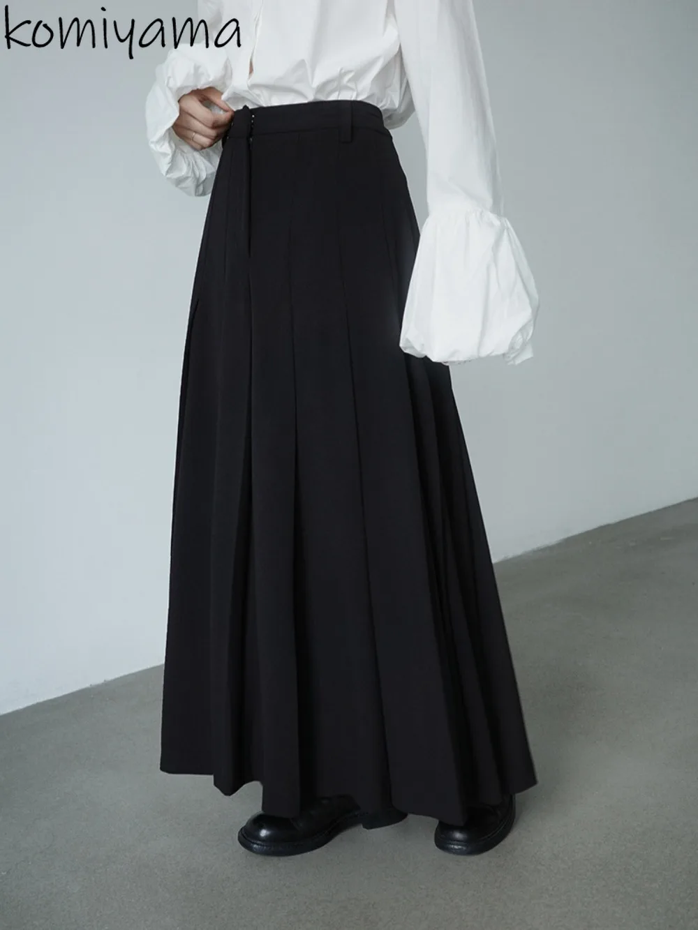 

High Waist A-line Ropa Mujer Japanese New Pleated Faldas Autumn New Skirt Woman 2025 Skirts Vintage Fashion Casual Falda
