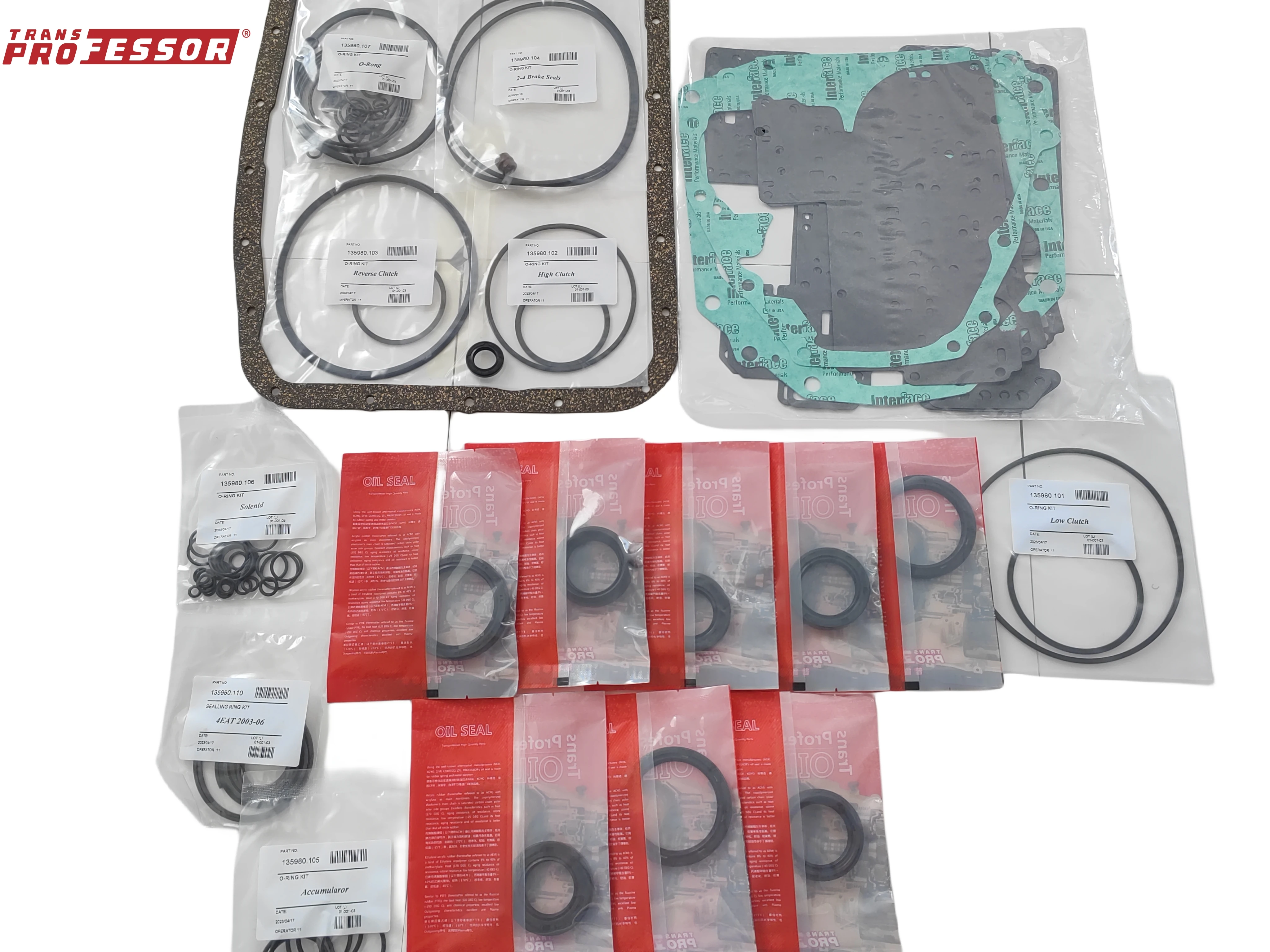 4EAT Transmission Repair Overhaul Kit for Subaru Forest Human Lion,TransProfessor Gearbox Oil Seals Gasket Car Accessories