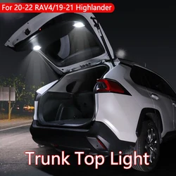 LED Car Trunk Light Luggage Trunk Top Lamp Tailgate Lights Suitcase Dome Fit For Toyota RAV4 20-23 Highlander 15-21 Harrier 2022