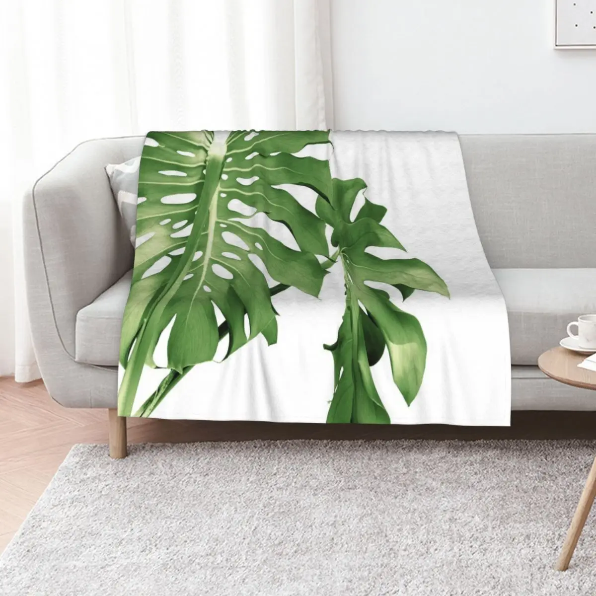 

Monstera Beauty #1 #tropical #wall #art Throw Blanket Summer Beddings Loose for sofa Blankets Sofas Of Decoration Blankets