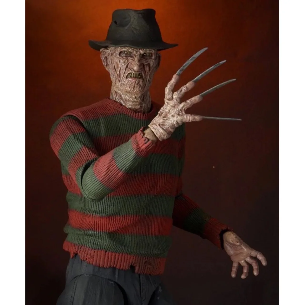 18 Inches Freddy Vs Jason Pvc Material Freddie Doll Murderer Movie Character Figurine Model Movable Joint Terrifying Horror Toys