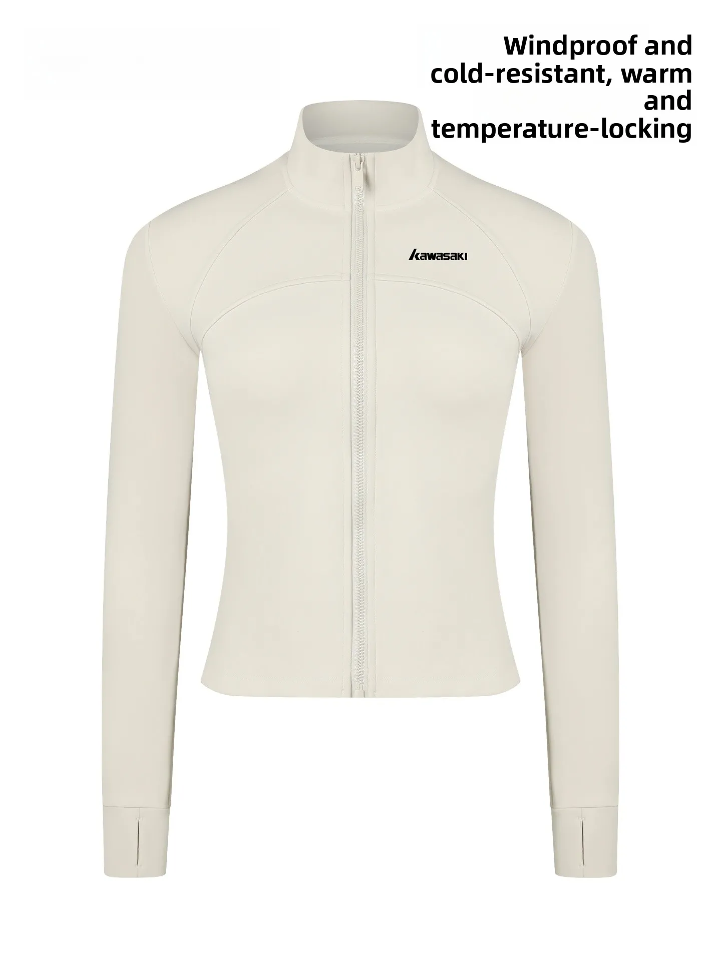 

Outdoor Sports Training Jaet Slim Fit Running Outerwear Breathable Qui Dry Nylon Spandex Women's Long Sve Zipper