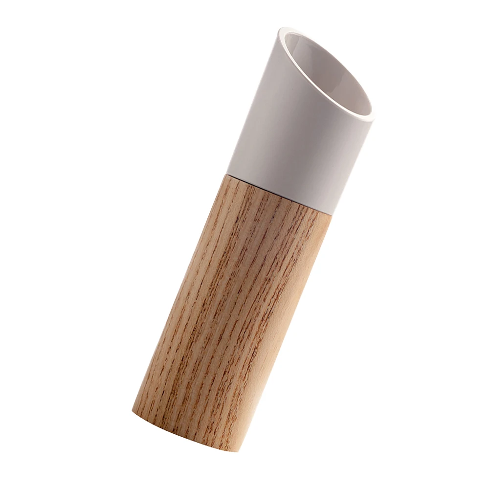 

22ML Stylish Manual Pepper Grinder Wooden Salt Grinding Tool with Ceramic Mechanism