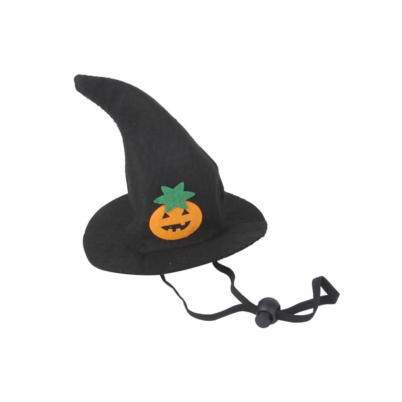 Pet Supply Accessory Wear Cat Halloween Witch Hat Pet Costume Accessory Pumpkin Decorated Adjustable Tie Wear Small Dog Cat 2026