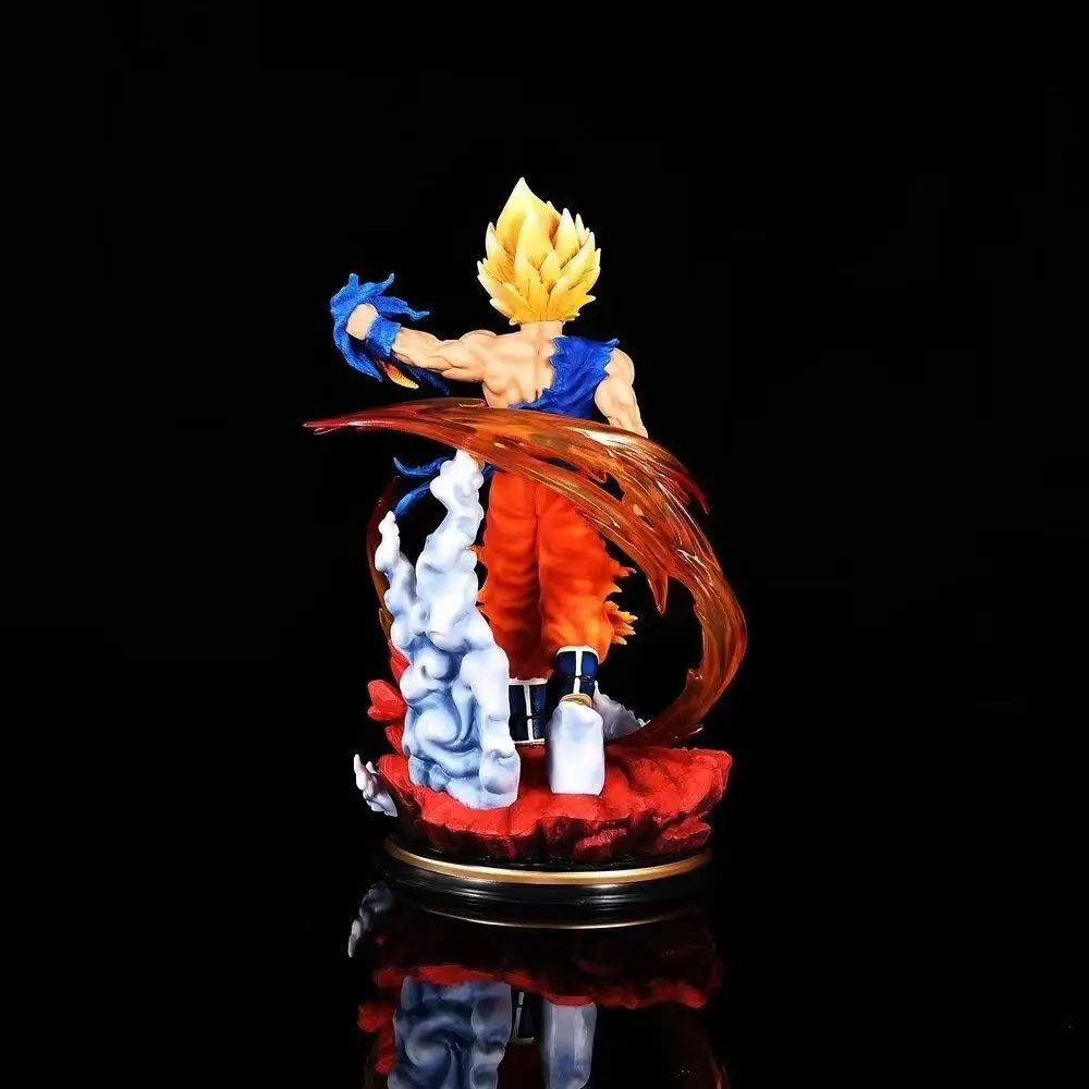 ドラゴンボールZアクションフィギュア,27cm,PVC,孫悟空,スーパーサイヤ人像,オーナメント,ギフト玩具モデル