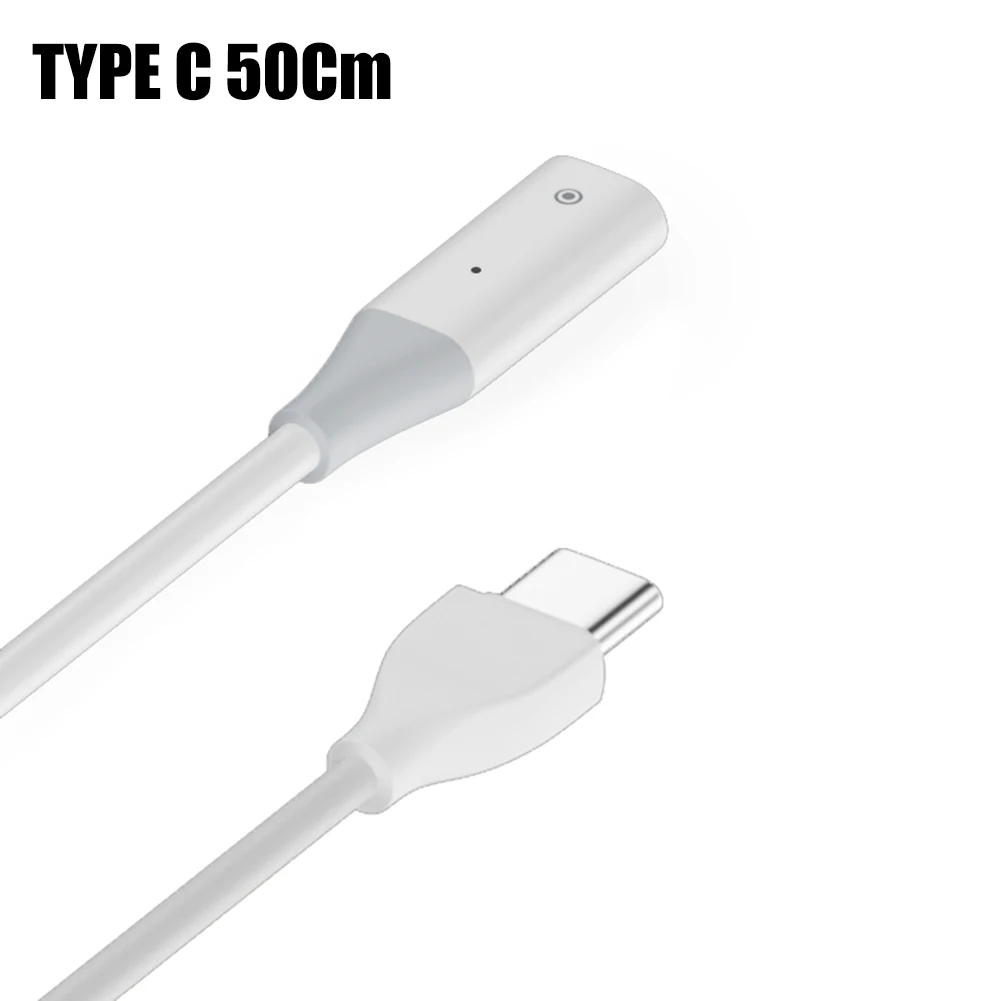ستايلس كابل شحن القلم USB A/Type-C ستايلس خط شحن ذكر إلى أنثى تمديد التوصيل والتشغيل لجيل قلم رصاص أبل 1