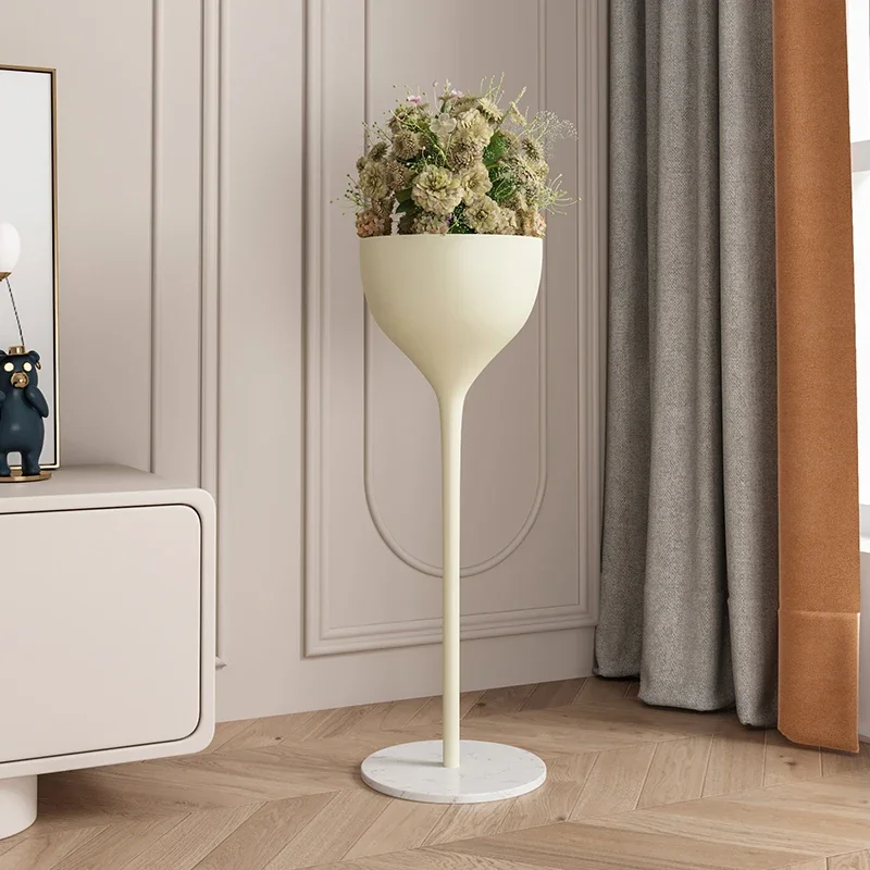 Cream wind flower rack, living room floor-to-ceiling simple household balcony, flower pot next to the sofa, dill plant rack