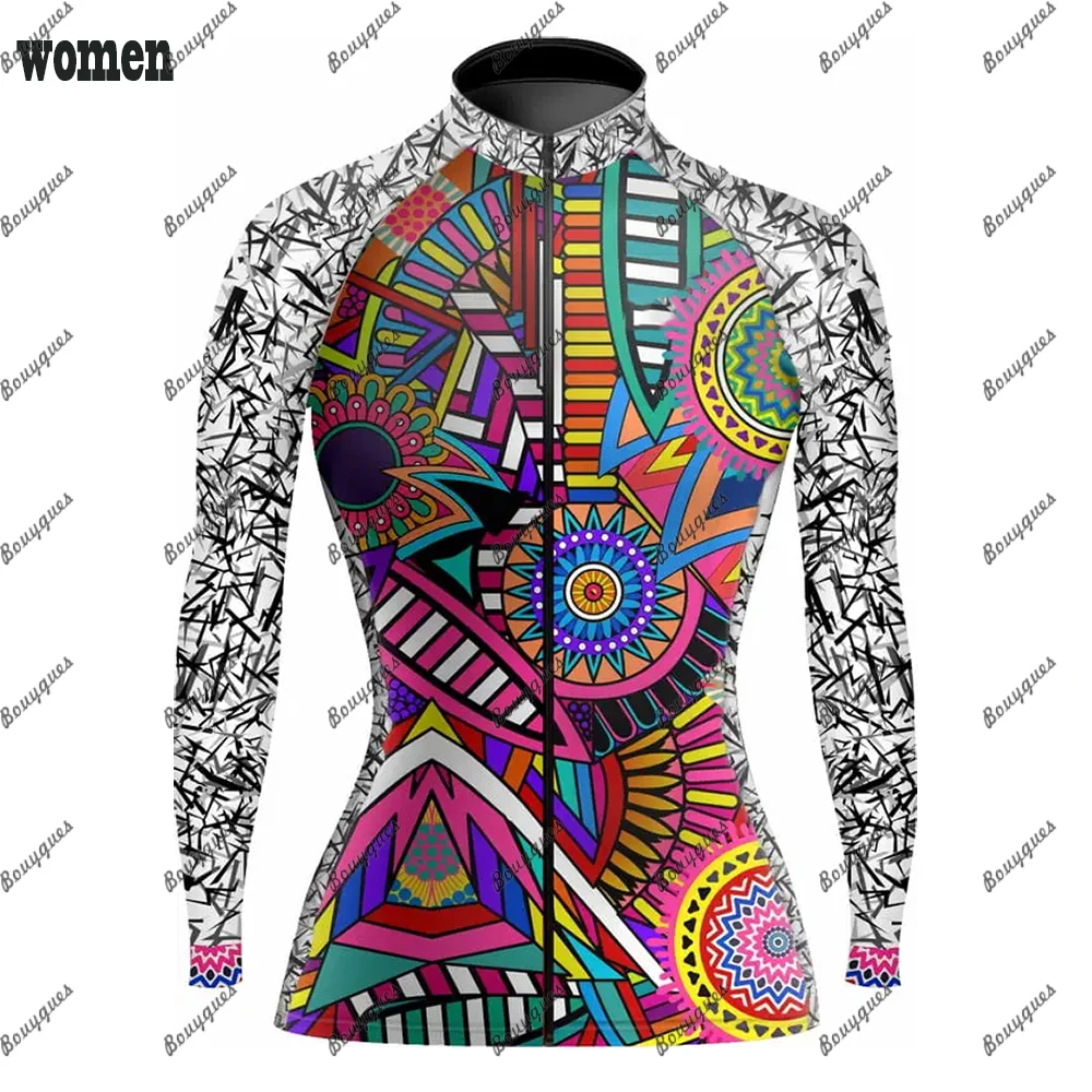 2023 Women\'s Cycling Jersey MTB Jersey Bicycle Team Cycling Shirt  Long Sleeve Bike Wear Summer Winter Premium Cycle Clothes