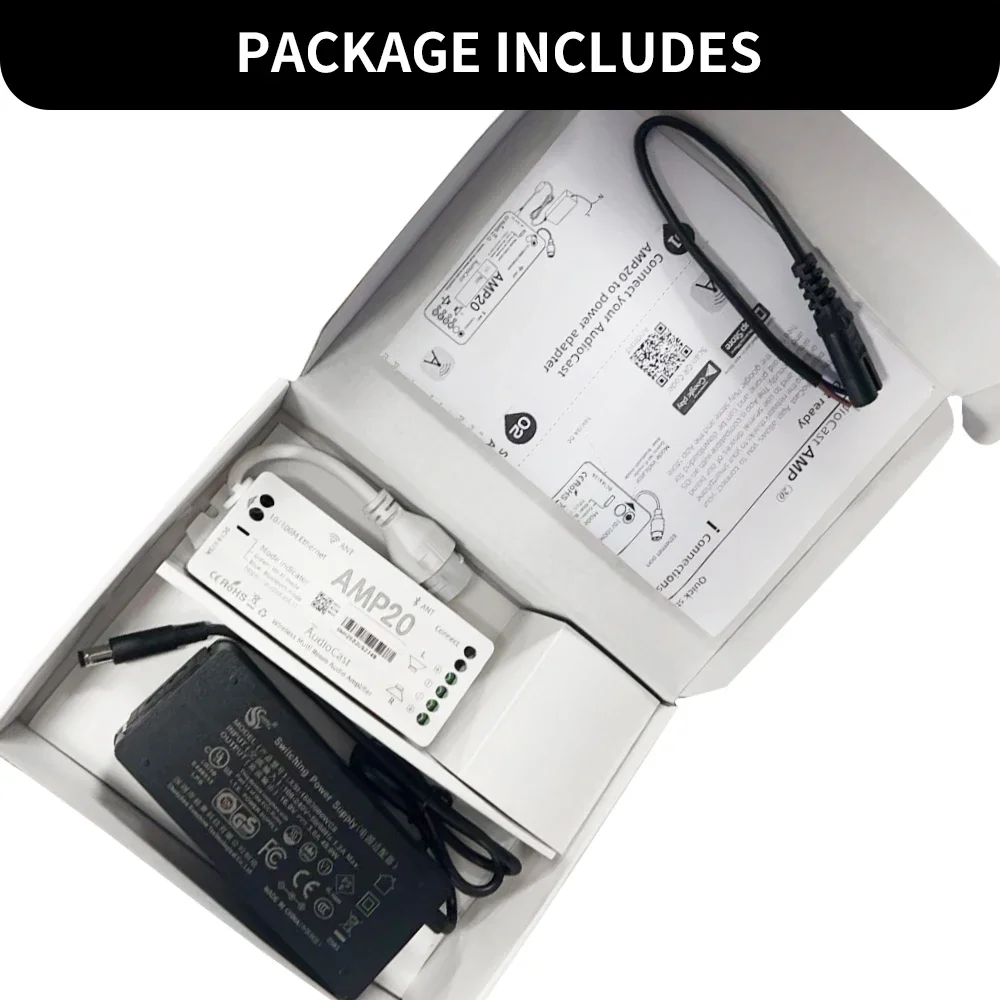 iEAST AMP 20 مضخم صوت متعدد الغرف مثبت على الحائط 20 وات × 2 لنظام الصوت المنزلي