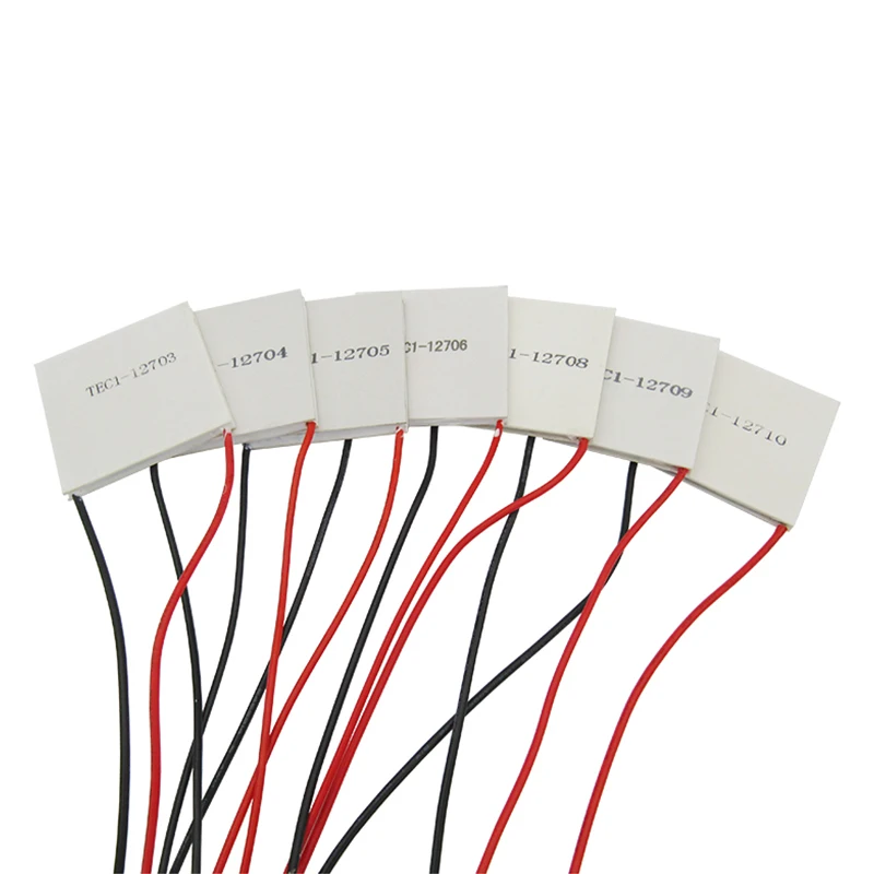 Módulo termoelétrico do elemento de Peltier do refrigerador, TEC1-12706, 12703, 12704, 12705, 12708, 12709, 12710, 12712, 12715, 40x40mm, 12V