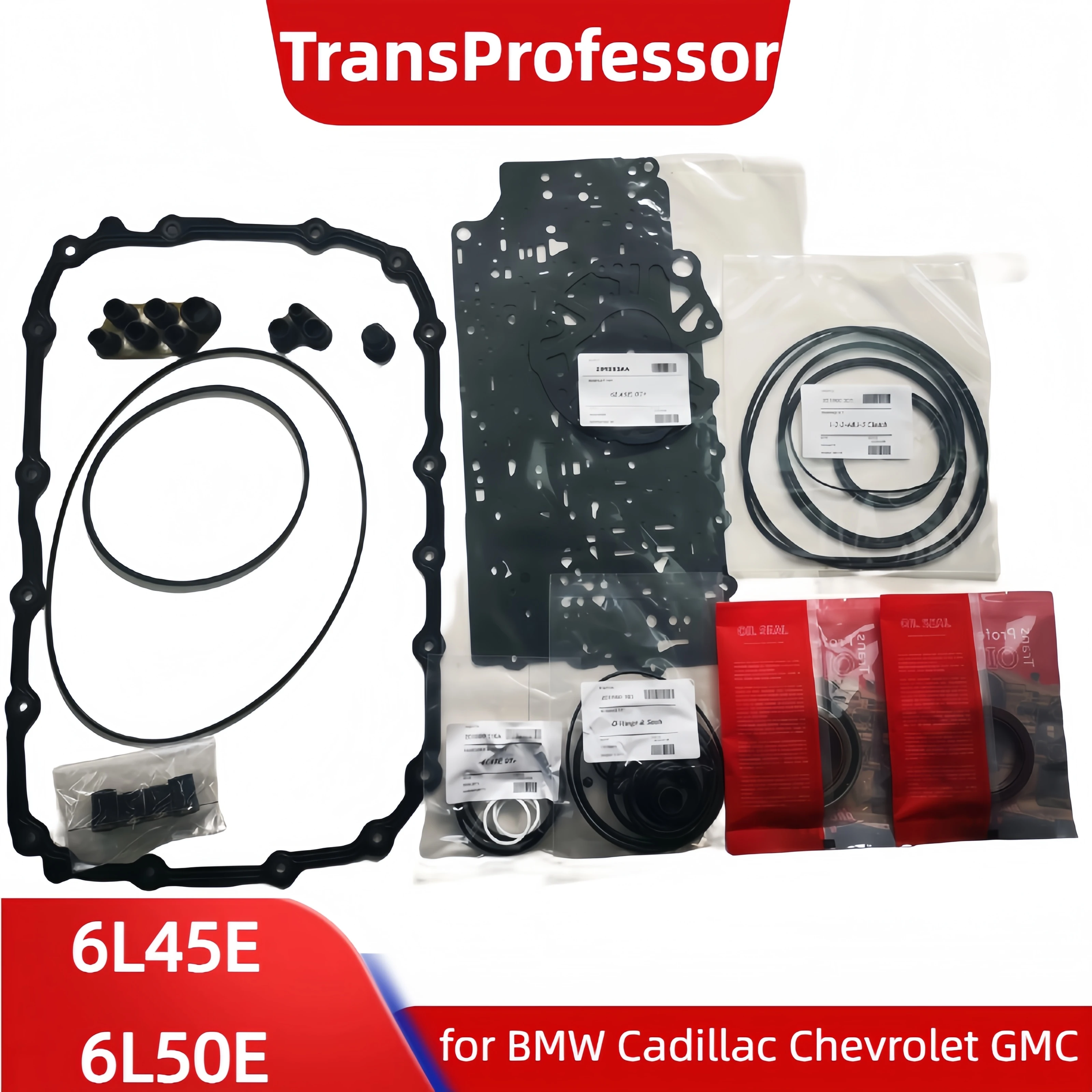 

GM 6L45E 6L50E 6L45R 6AT Transmission Repair Overhaul Kit for BMW Cadillac Chevrolet GMC Holden ,Gearbox Gaskets Oil Seals
