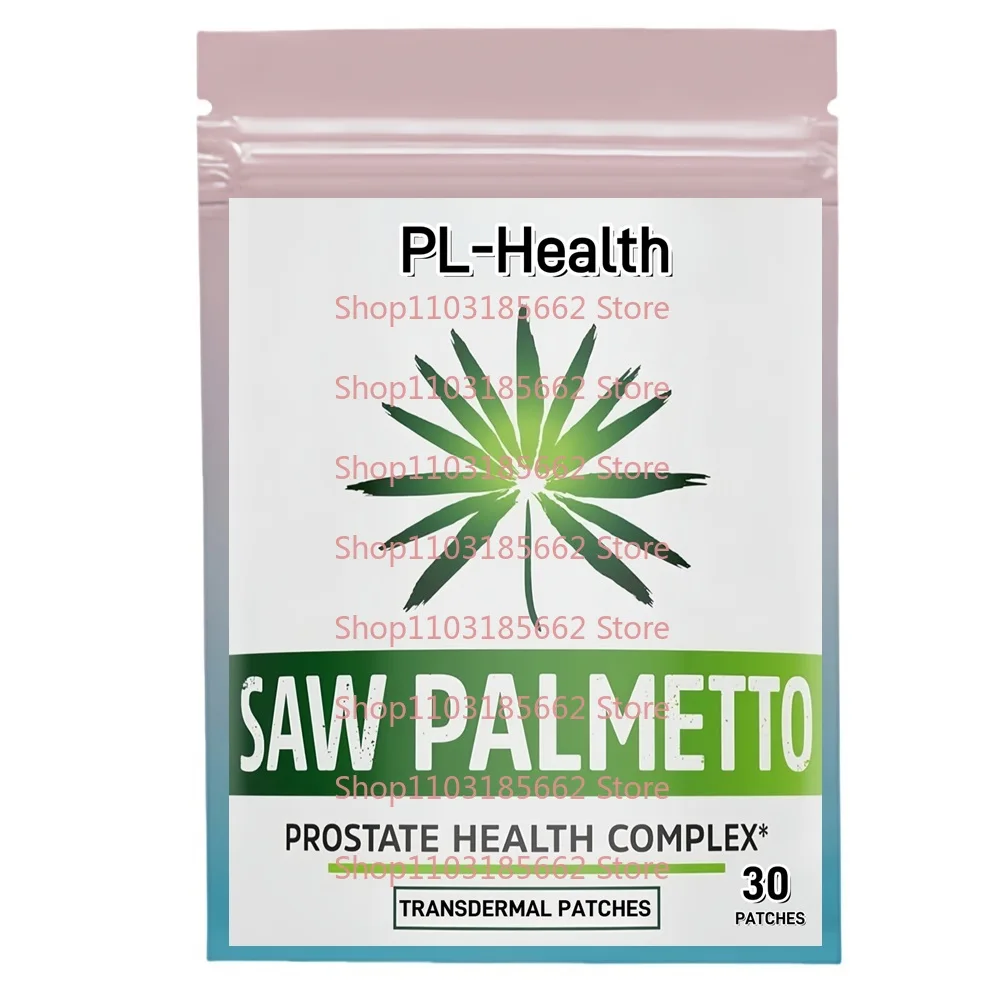 

30 Patches Saw Palmetto Transdermal Patches Prostate Health, Urinary Tract Support, DHT Blocker for Men and Women Hair Growth