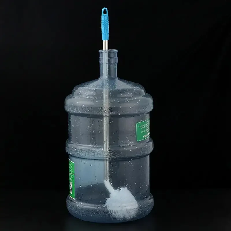 61cm Long Cleaning Brush For 5 Gallon Water Bottle Nylon Bristles And Stainless Steel Handle Bendable Bottle Cleaning Brushes